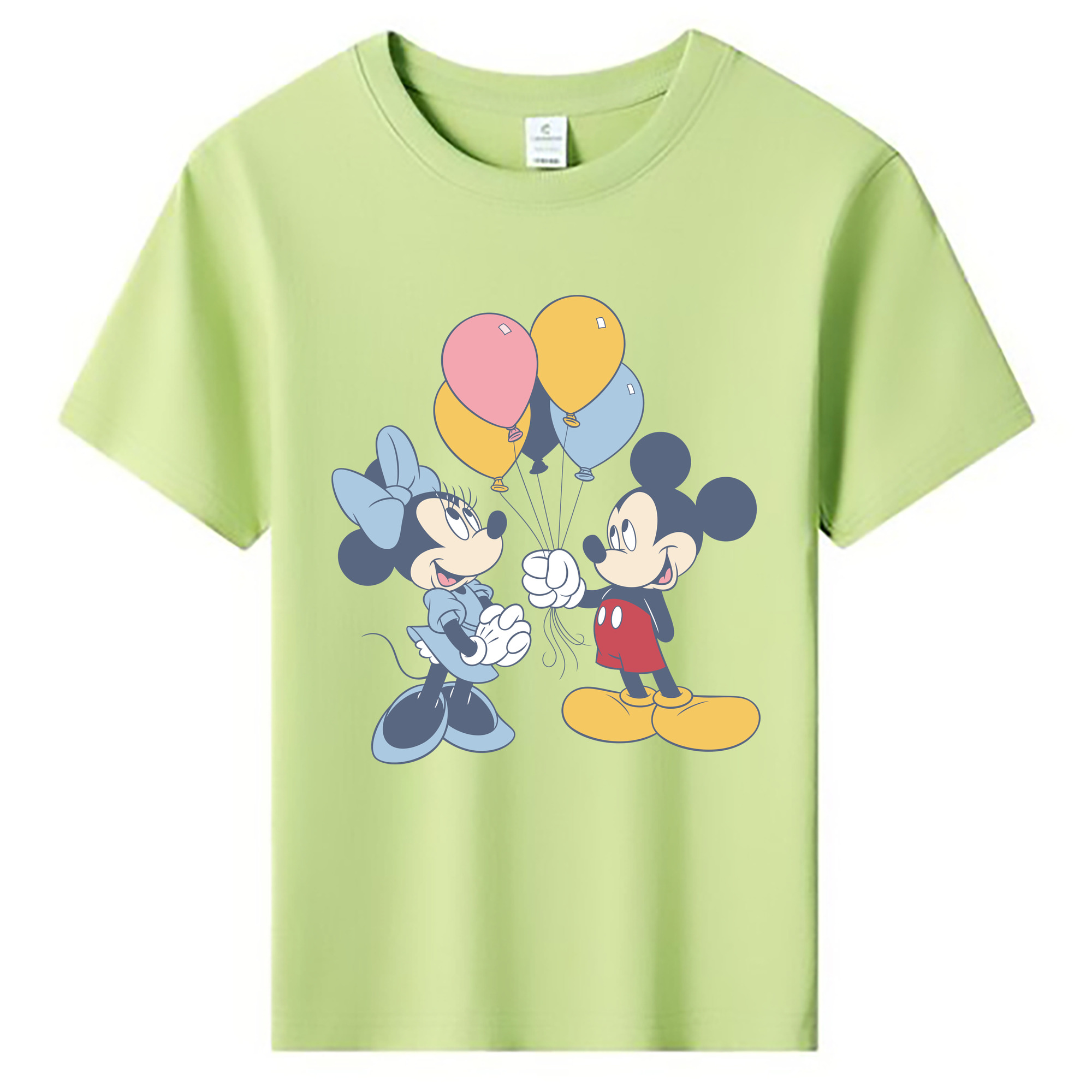 ミッキーマウス Mickey Mouse 綿100％キッズTシャツ（フロントプリント）